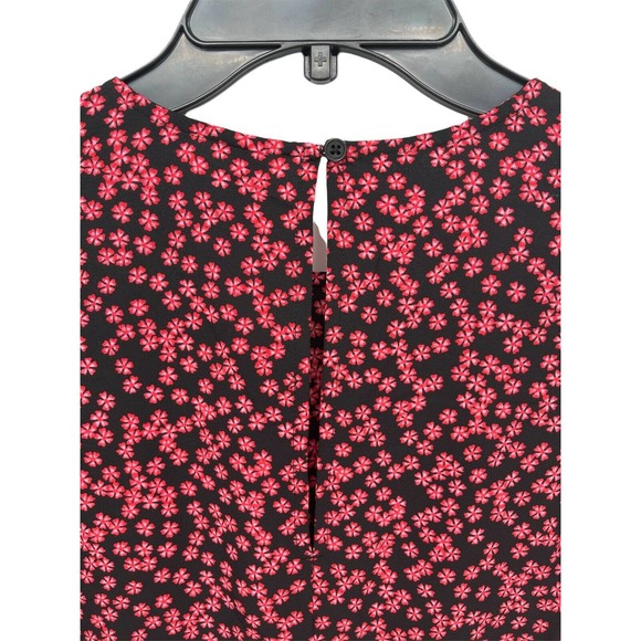 BP Black Graphic Blooms Long Sleeve Dress Size XSmall - Picture 3 of 12